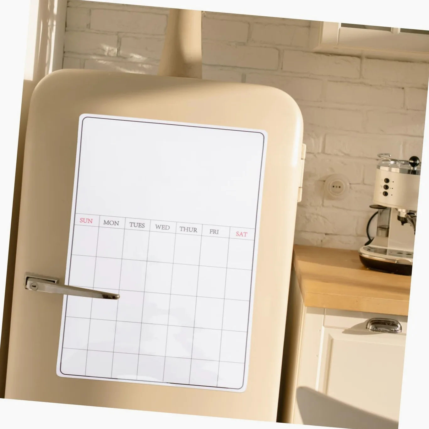 NUOBESTY Calendario Cancellabile Per Frigorifero Da Parete Lavagna Magnetica Lavagna Cancellabile