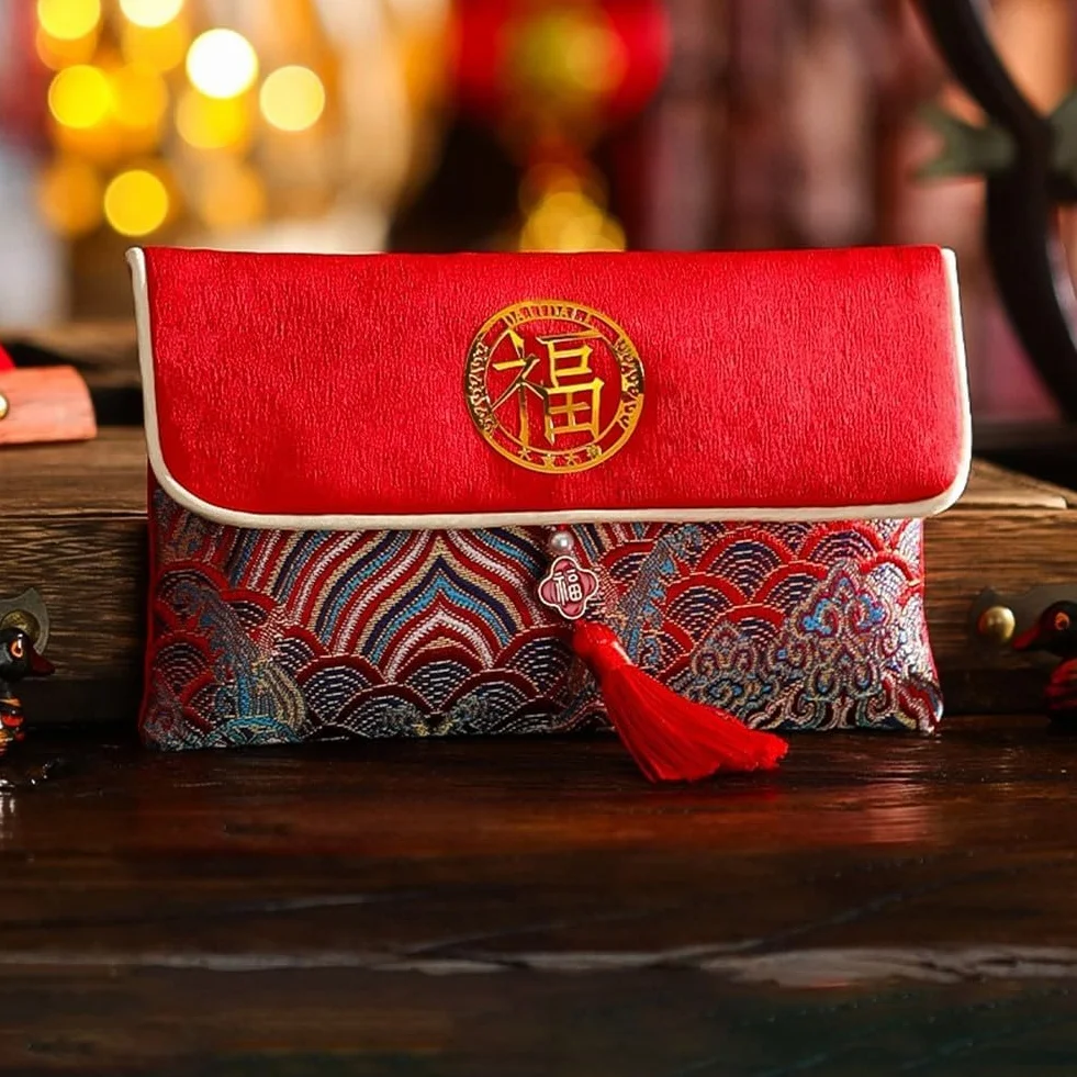 Buste Rosse di Seta Cinese Hong Bao per Capodanno Lunare Festa di Primavera