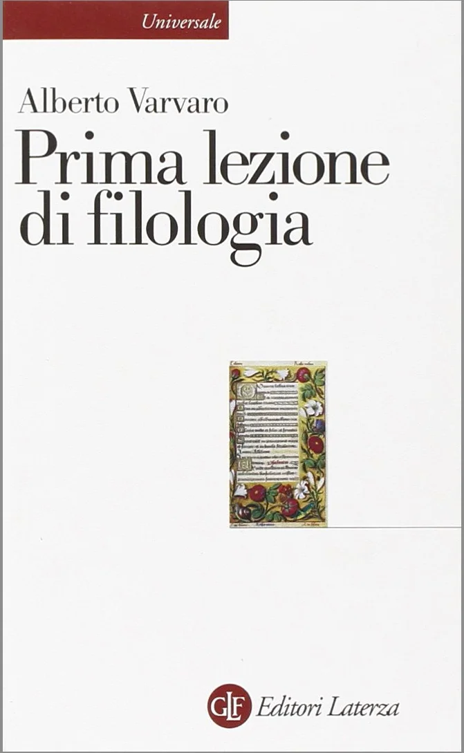 Prima lezione di filologia