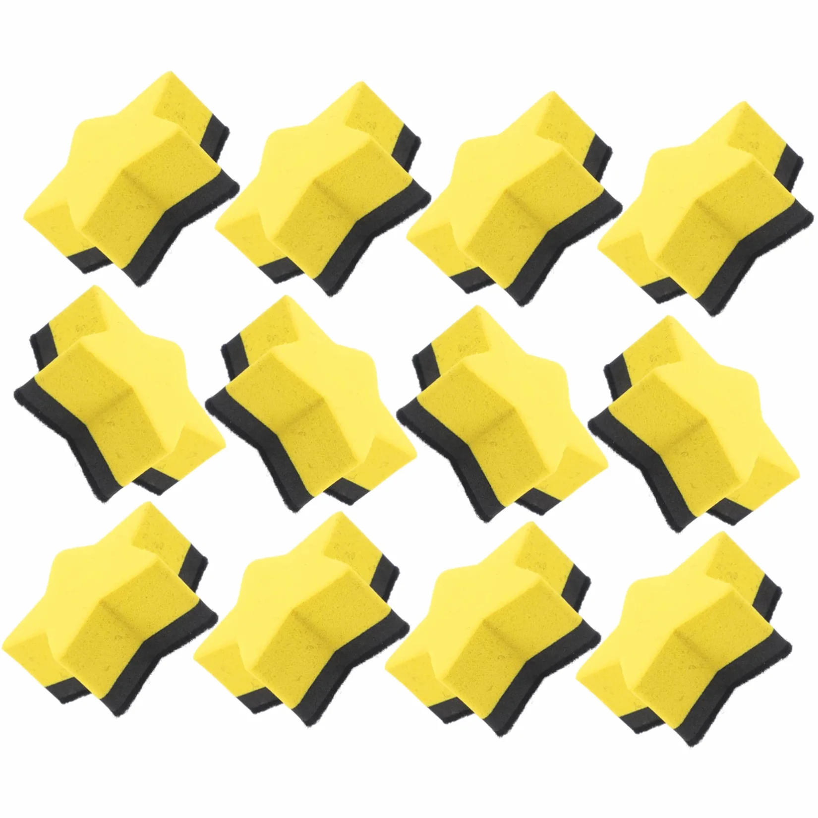 Ciieeo 48pezzi Erasers Magnetici Forma Di Stella Per Lavagne Per Scuole e Uffici Design e Leggero Strumenti Di Pulizia Pratici Per Ufficio