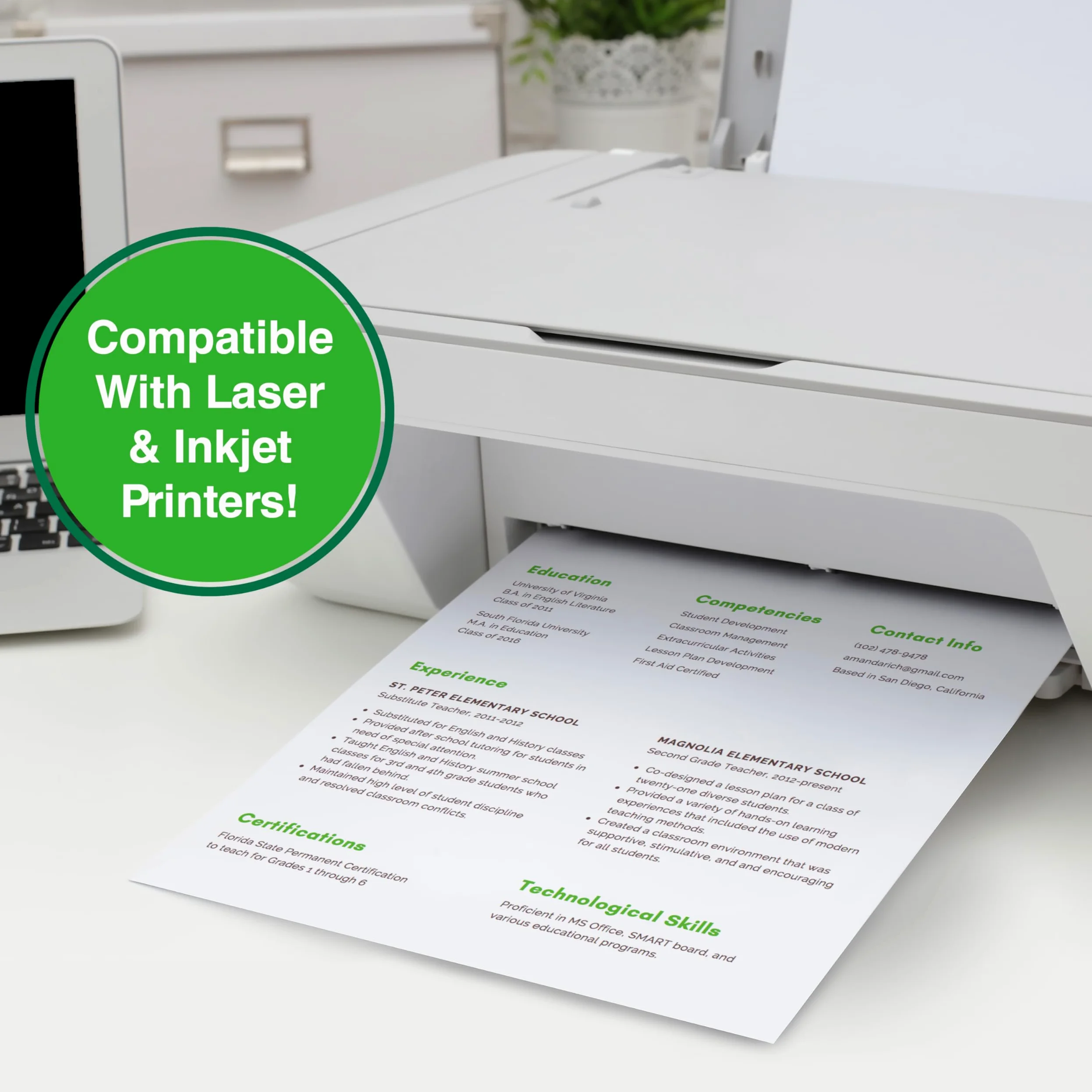 Printworks - Carta multiuso 100% riciclata 3 Reams: 1200 Sheets bianco