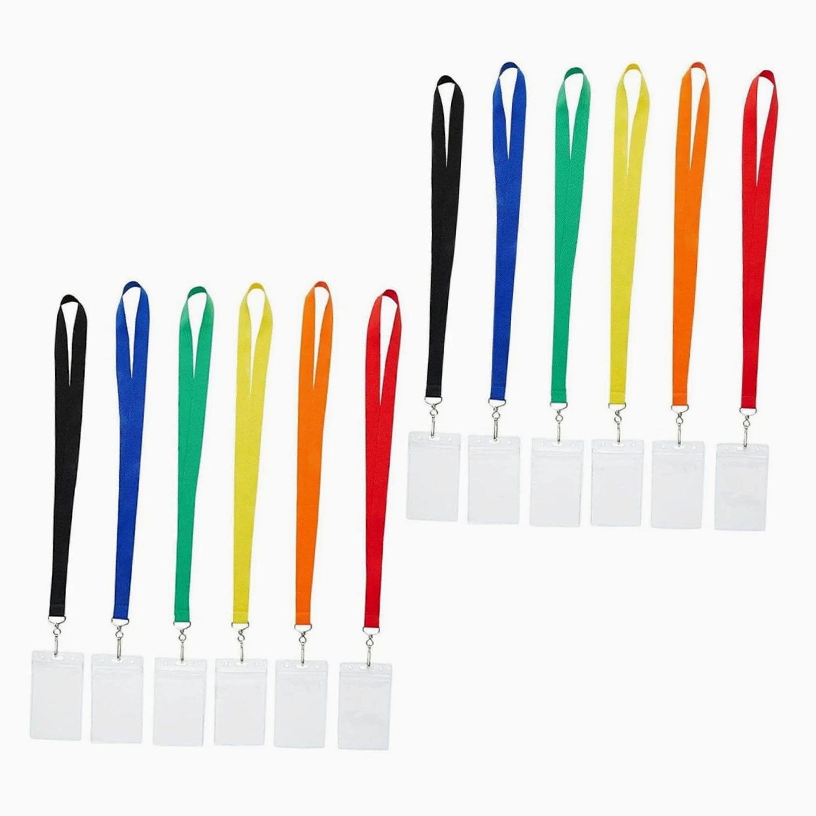 NUOBESTY 2 Set Di Eleganti Custodie Con Cordino Porta Badge Portatile Per Badge Identificativi E Biglietti Da Visita