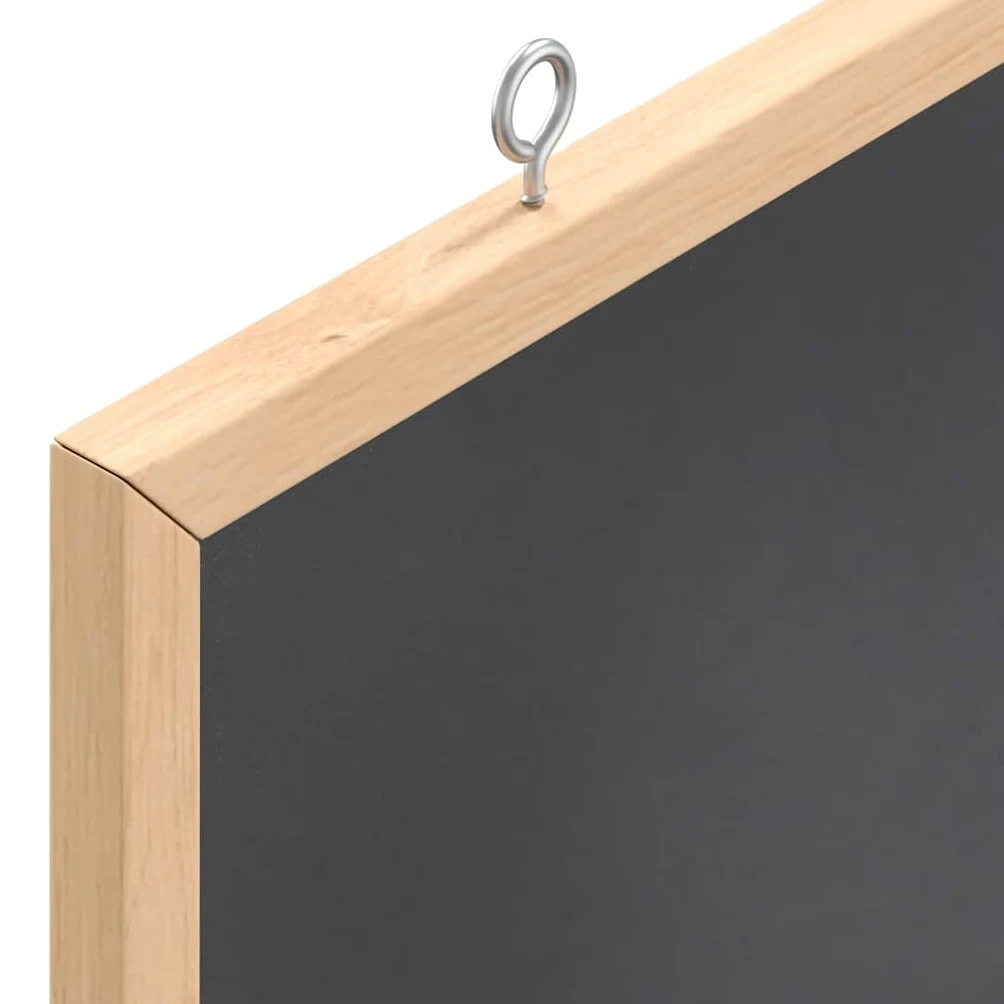 Rantry Arredo Lavagna con Cornice in Legno Massello di Pino Nero 40x40 cm, Mobilia Arredo Mobili da Interni per Camera da Letto Soggiorno Ufficio