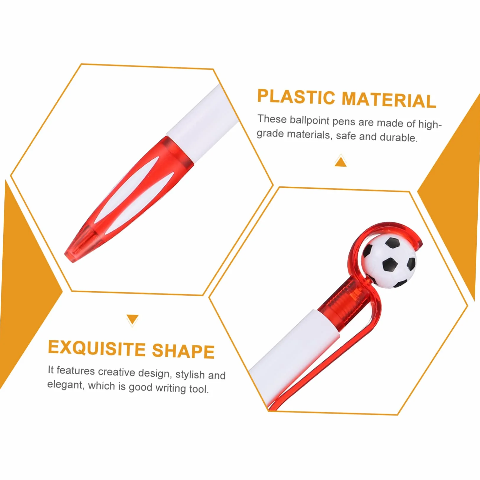 4 Set Penna A Sfera Matite Da Calcio Penne A Sfera Decorazioni Per Feste Di Compleanno A Tema Calcio Penne Decorative Per Il Calcio Pennarelli in Plastica 18 Pezzi * 4