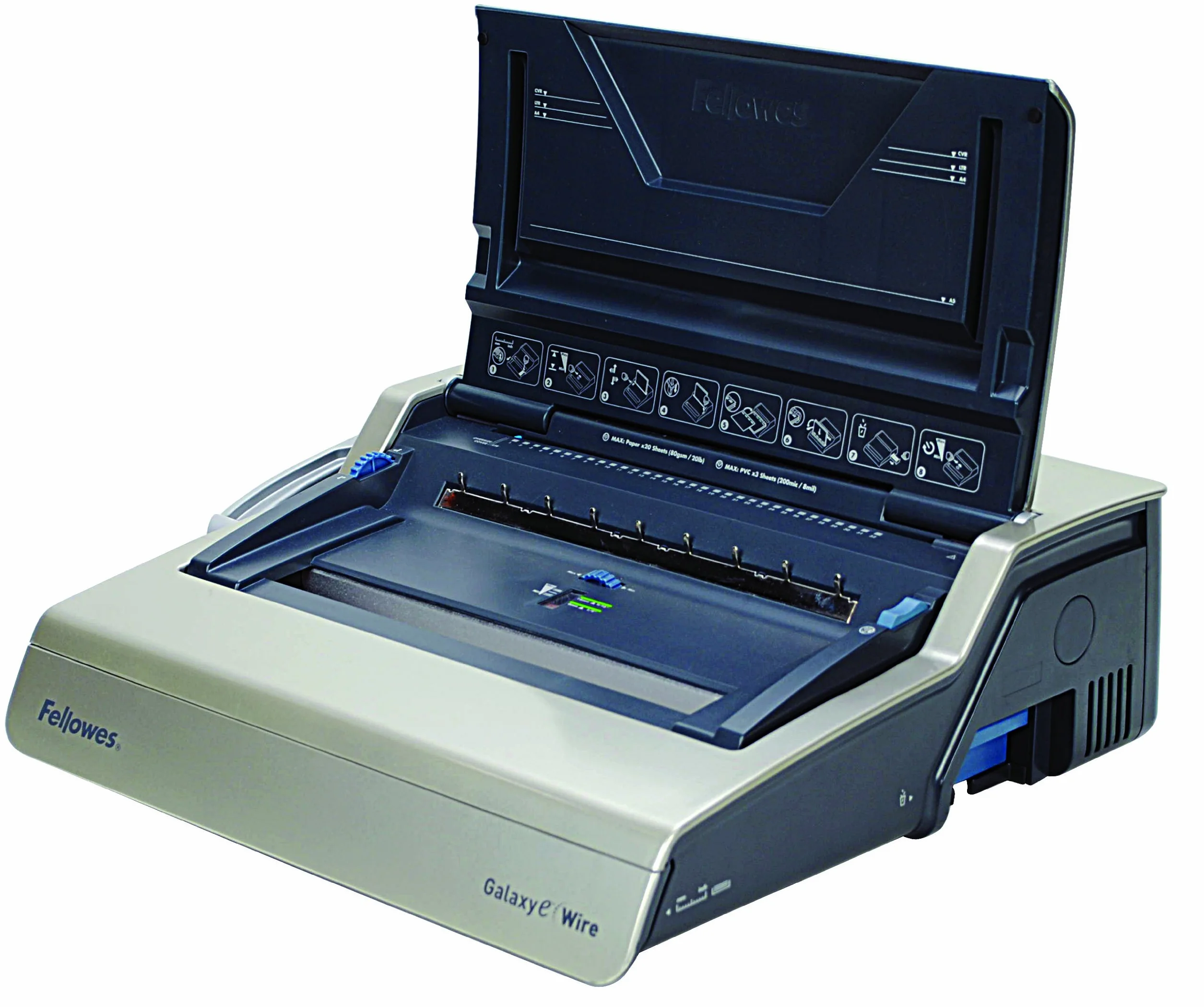 Fellowes 5622401 Rilegatrice a Dorsi Metallici Galaxy Wire, Manuale, Capacità di Rilegatura 130 Fogli