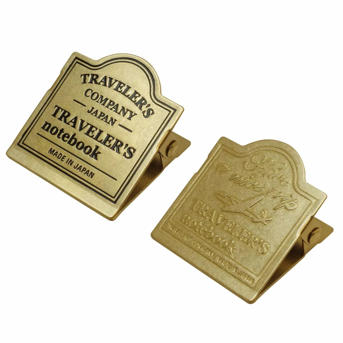 Brass Clip TRC Logo - Refill 030 per Traveler's Notebook Regular e Passport Size