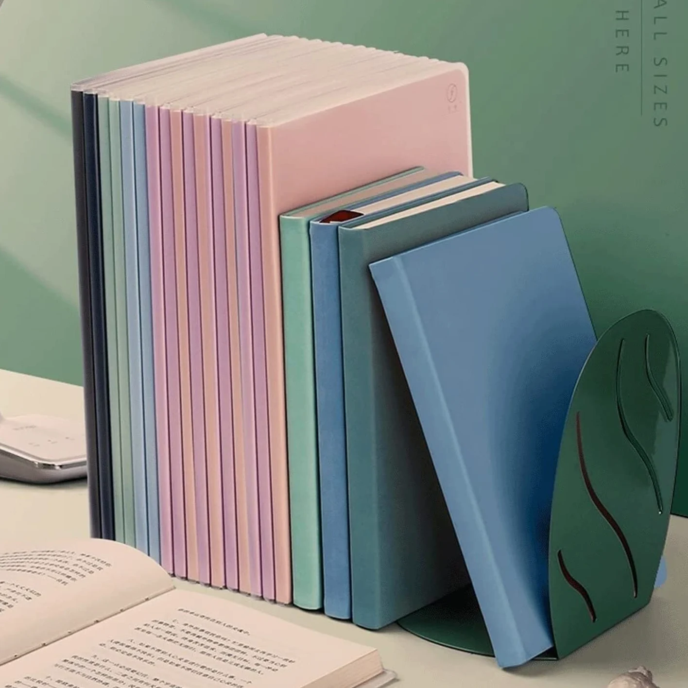 Reggi Libri, Fermalibri Fermalibri In Metallo Antiscivolo Retrò Letterari Pratico Unico Ufficio Casa Scrivania(C)