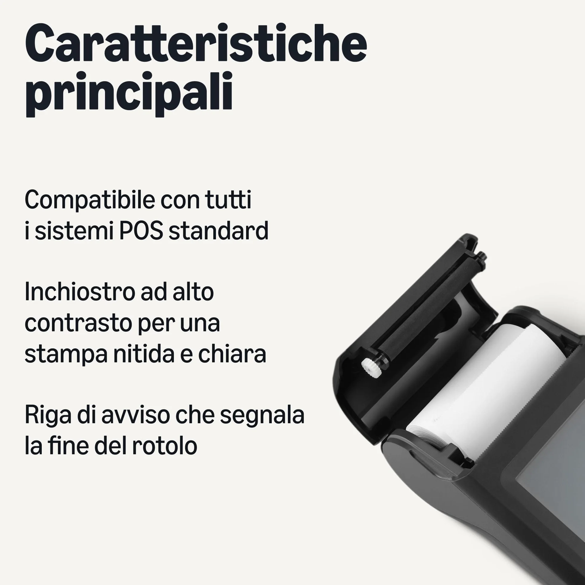 Amazon Basics Rotoli di carta termica per ricevute 57 mm x 40 mm 40 rotoli