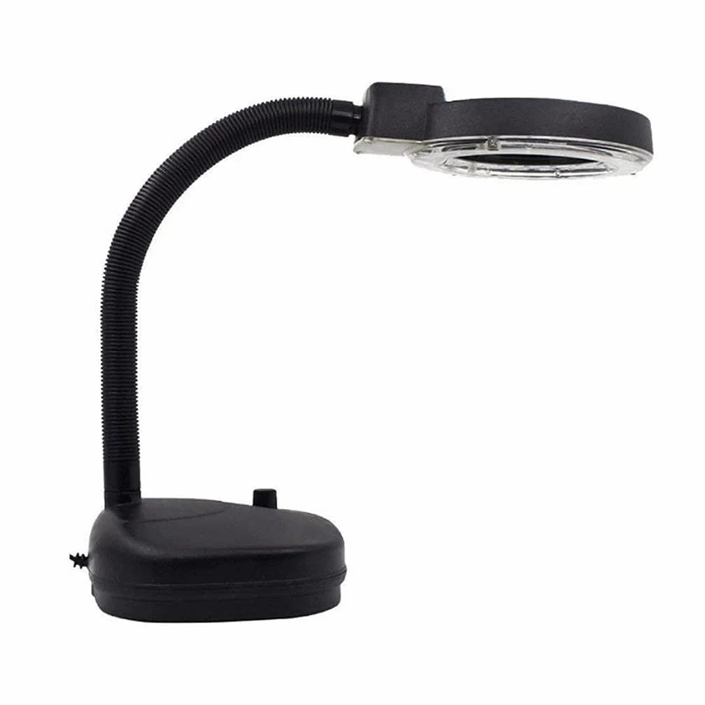 Lampada da Tavolo a LED con Lente d'Ingrandimento e Lampada da Lettura, Mini Lampada da Tavolo per Anziani, Lente d'Ingrandimento Rotante, Nuvole di Buon auspicio