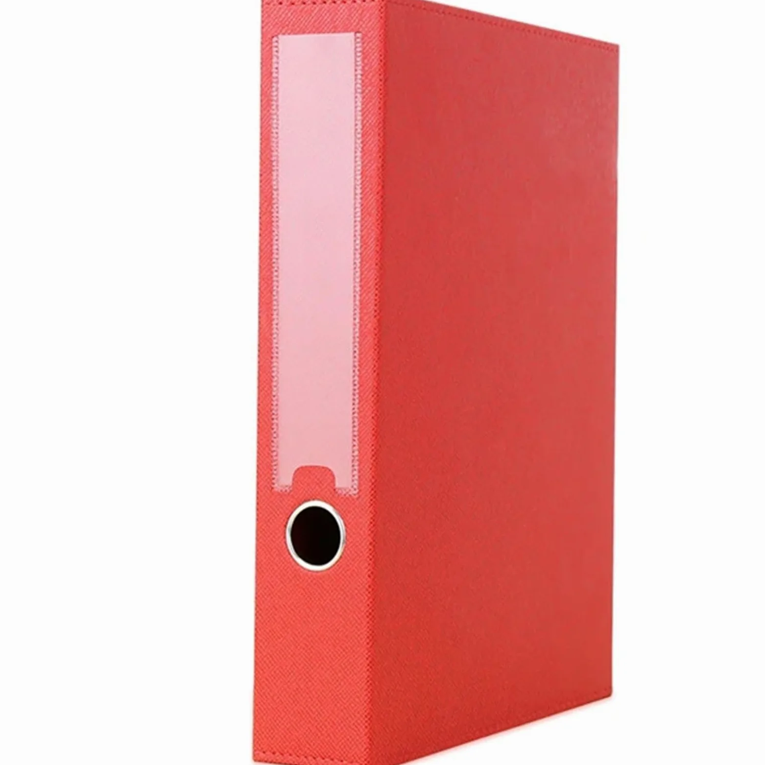Cartella portadocumenti in pelle A4 con morsetto in acciaio a molla Per Ufficio, Casa e Scuola(Red)