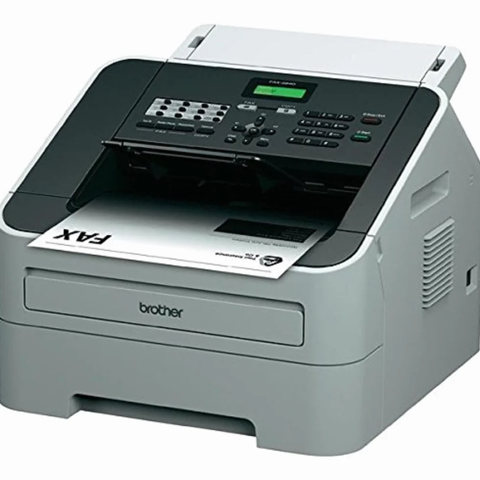 Brother FAX 2840 Fax Laser Monocromatico con Toner da 1.000 Pagine Incluso, ADF da 30 Pagine, 22 Numeri a Selezione Diretta e Funzionalità Copia N in 1