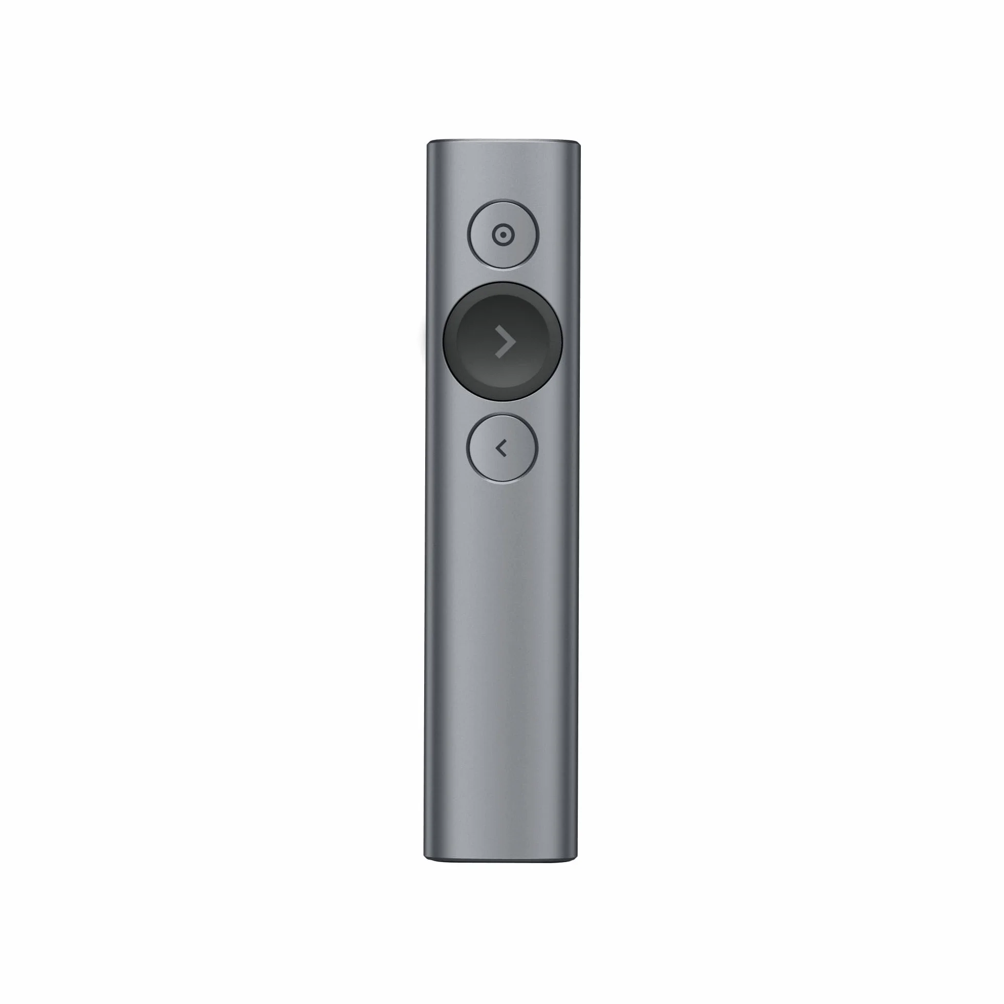 Logitech Spotlight Presenter, Puntatore Laser per Presentazioni Wireless, 2,4 GHz e Bluetooth, ‎Ricevitore USB, Puntatore Laser Digitale, Portata 30 Metri, Timer, PC/Mac/Android/iOS - ‎Grigio