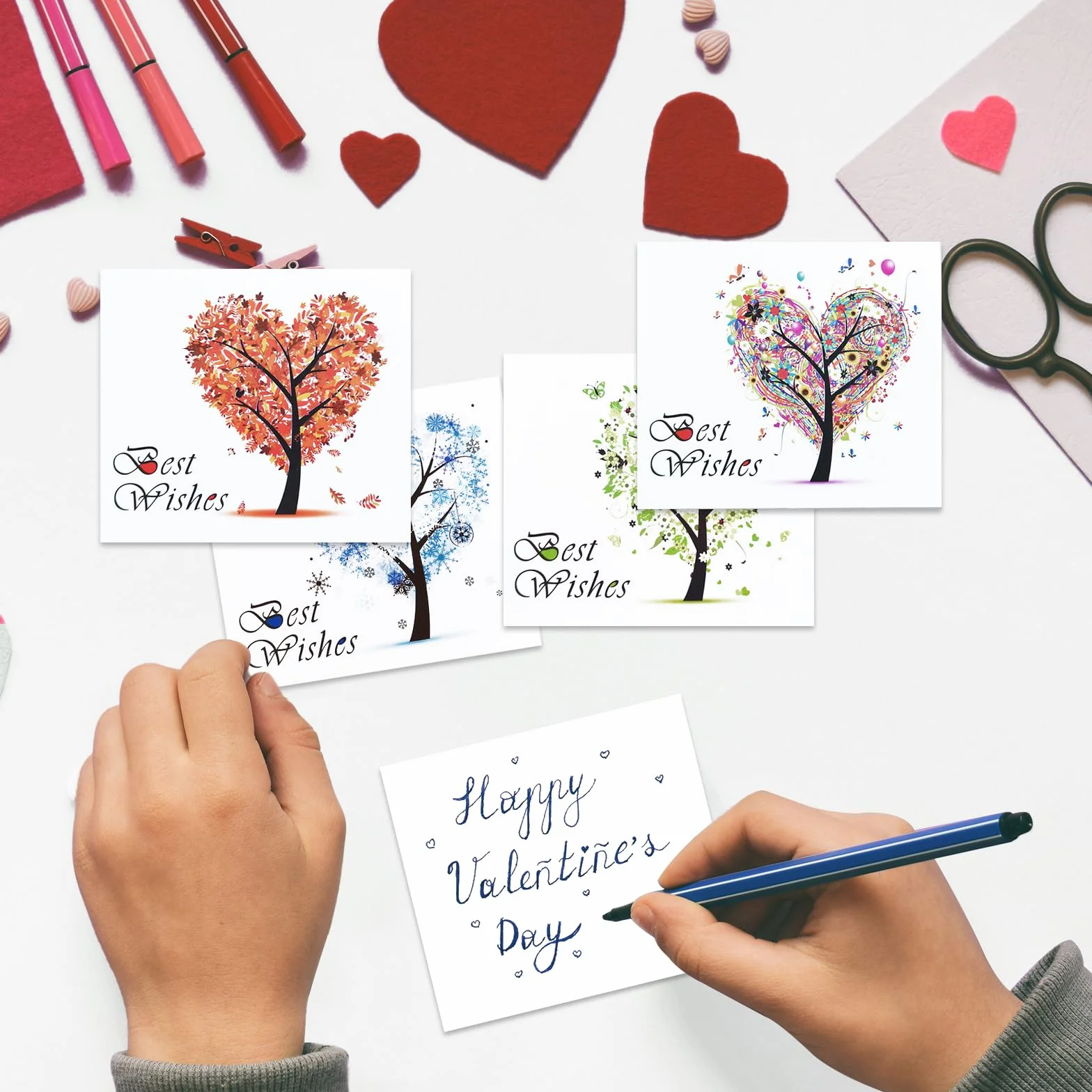 Biglietti Auguri Divertente 40 Pezzi Carte Regalo Buona Fortuna per Nuovo Lavoro Anniversario Matrimonio