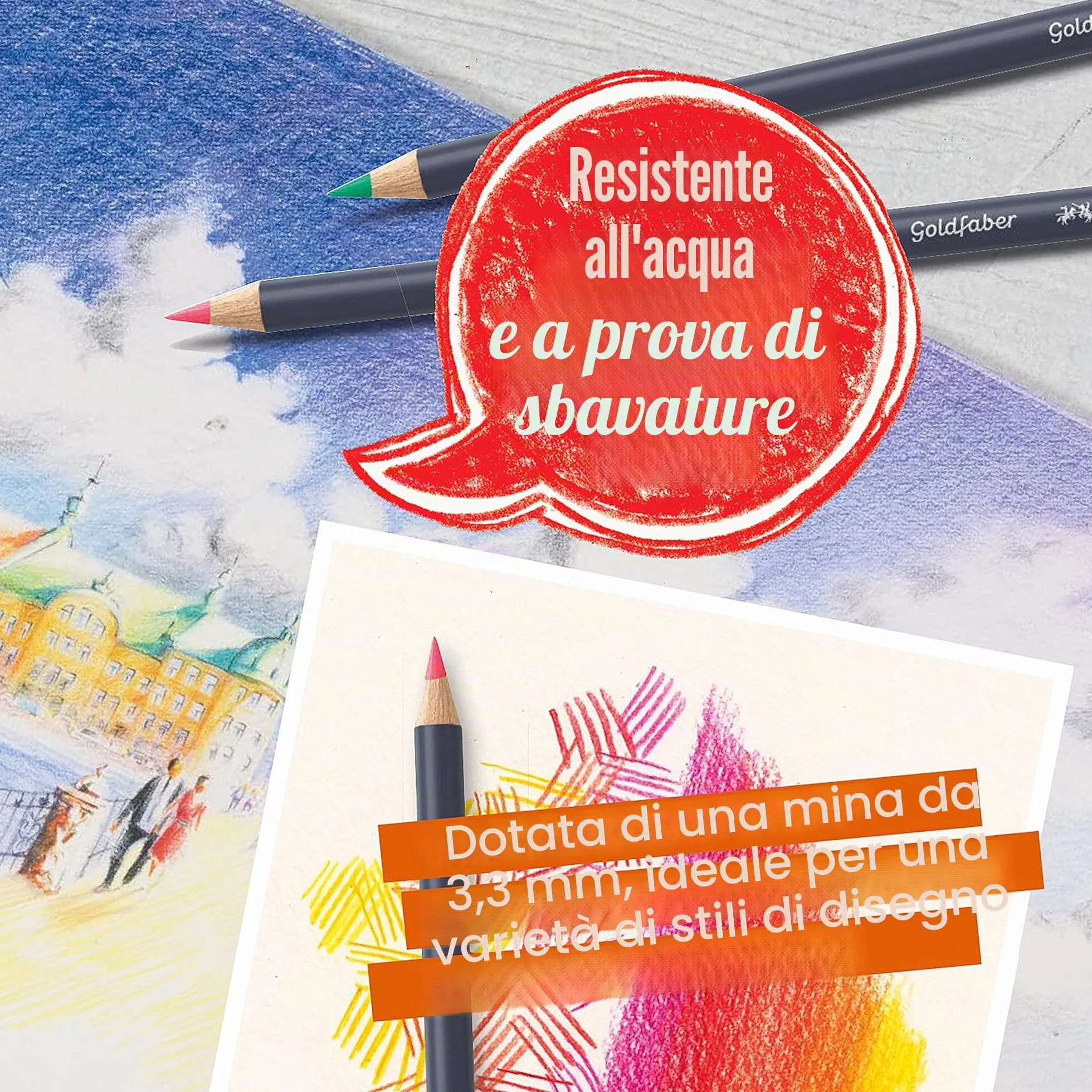 Faber-Castell 114748 Matite Colorate, 48