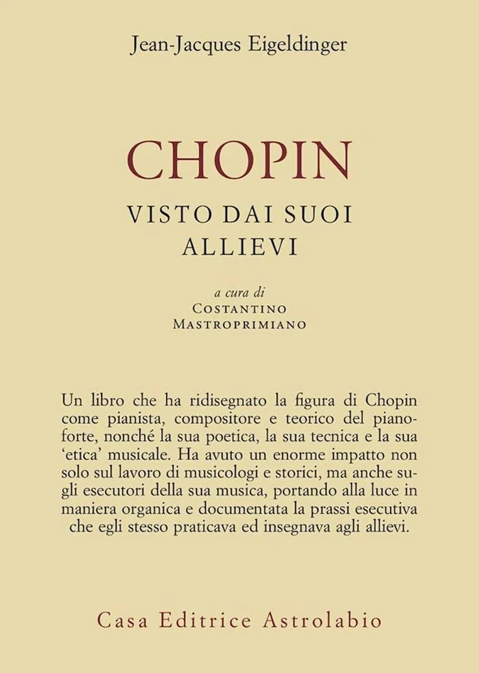 Chopin visto dai suoi allievi