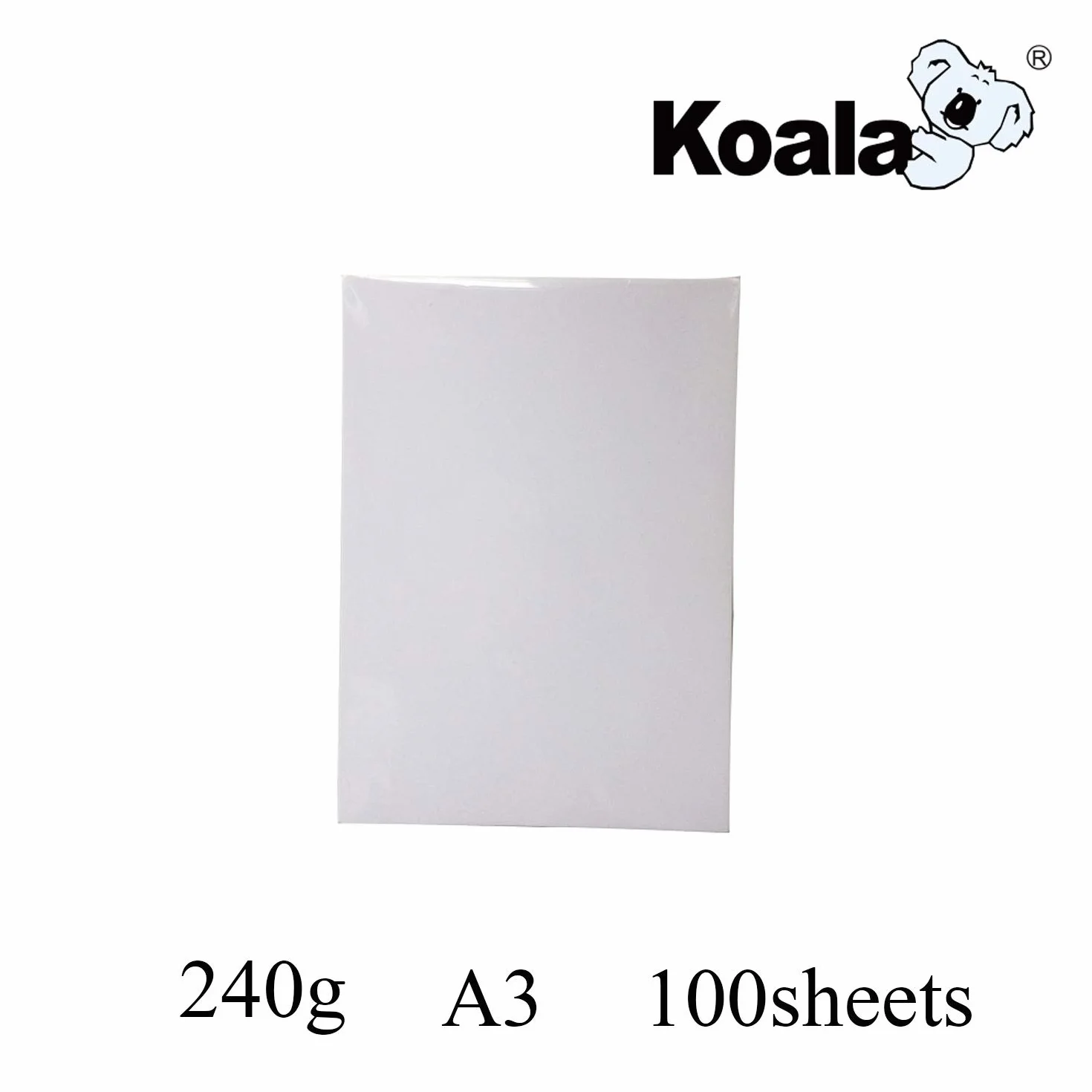 KOALA Carta Fotografica A3 240 g/m² 100 fogli per stampante Canon HP Epson