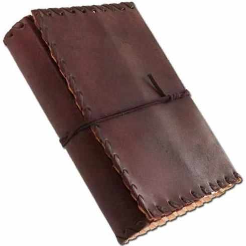 Jaald 15 cm Note Notebook Taccuino Foglie Diario Agenda Quaderno Album Fatto a Mano con Copertina in Pelle Grimorio cinghia