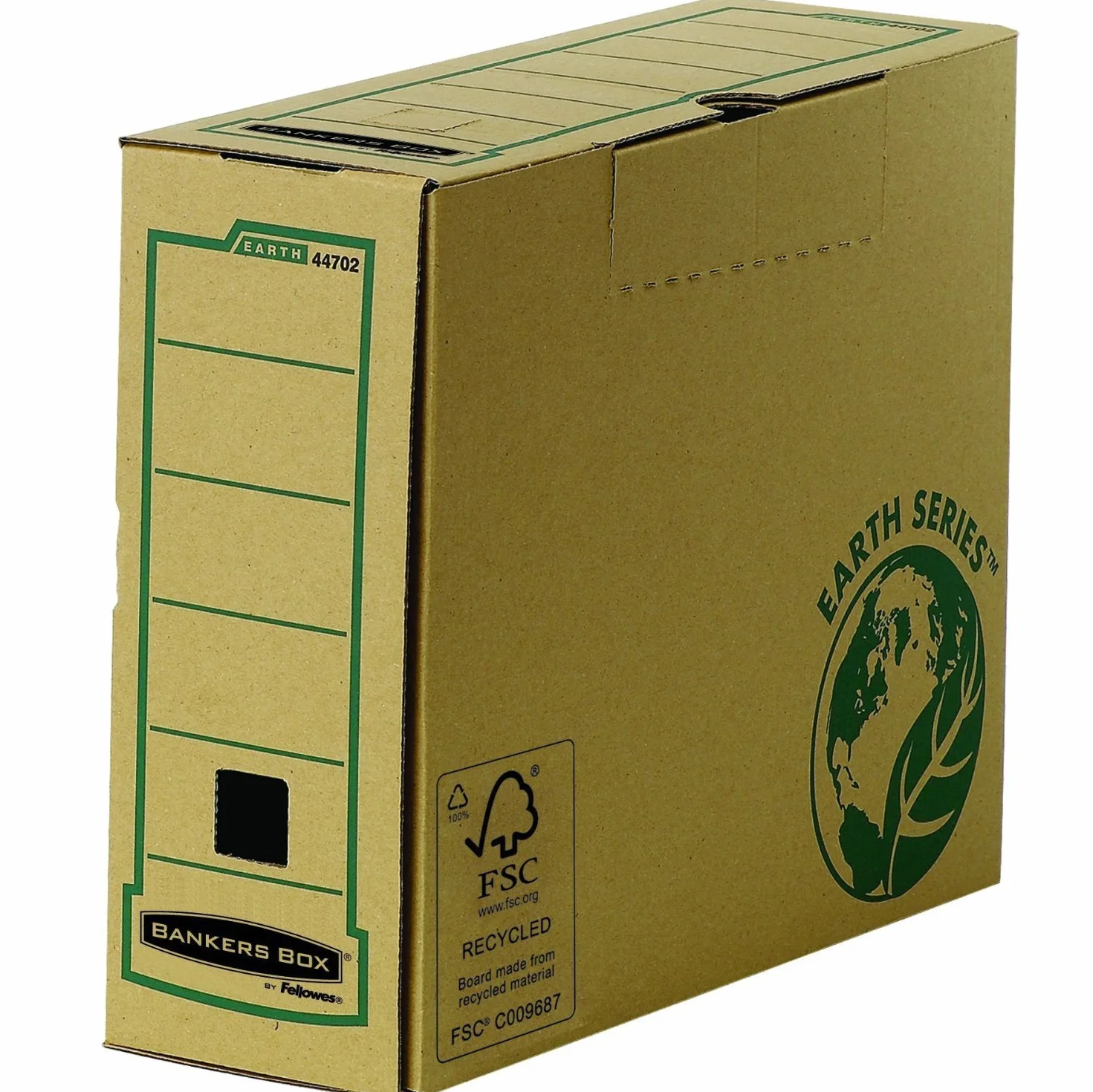 Bankers Box 4470201 Scatola Archivio A4 Earth Series, Dorso 100 mm, FSC, Confezione da 20 Pezzi