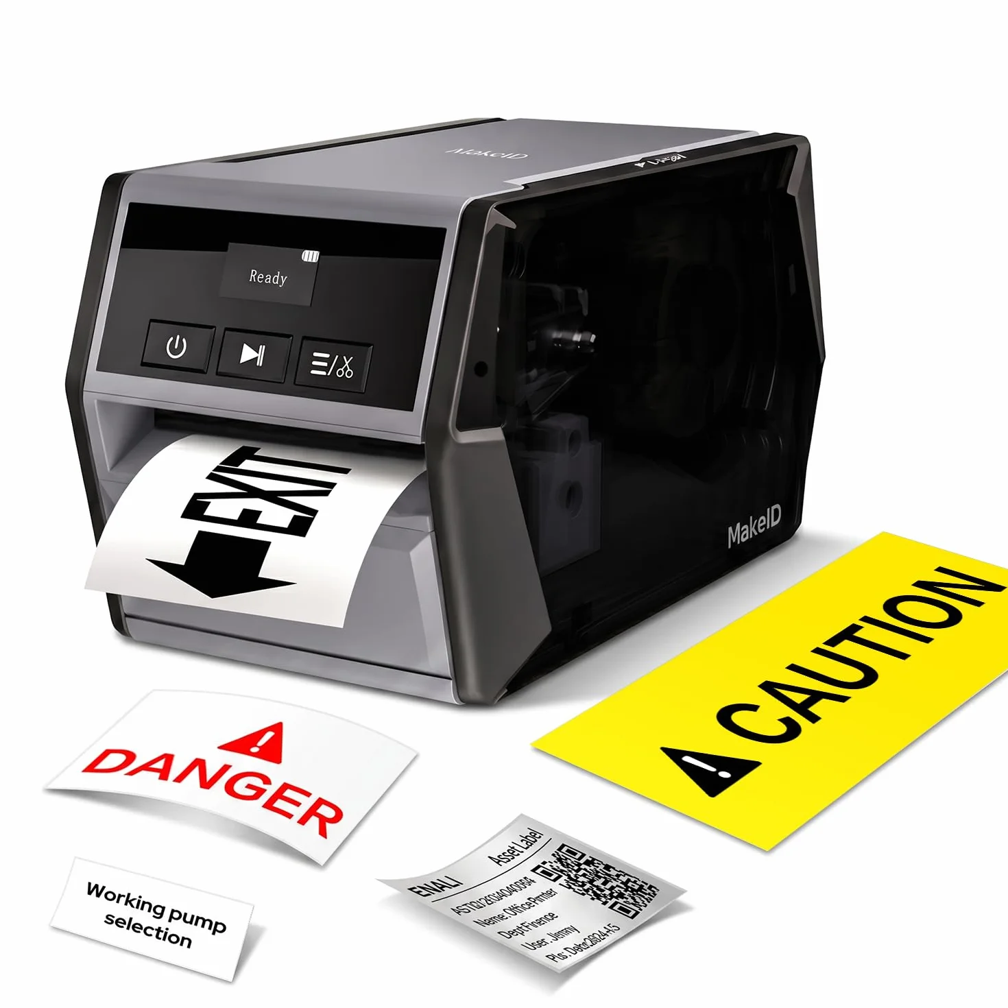 Makeid D50 Stampante per etichette Bluetooth Tecnologia a trasferimento termico, adatta per negozi al dettaglio, uffici, Imprese e fabbriche compatibile con telefoni cellulari e computer