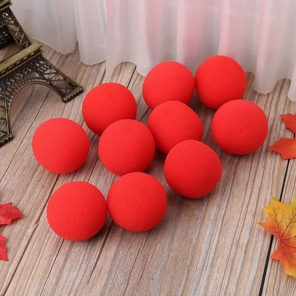 Palline di Spugna 3.5cm 10 Pezzi Rosso Street Stage Tricks
