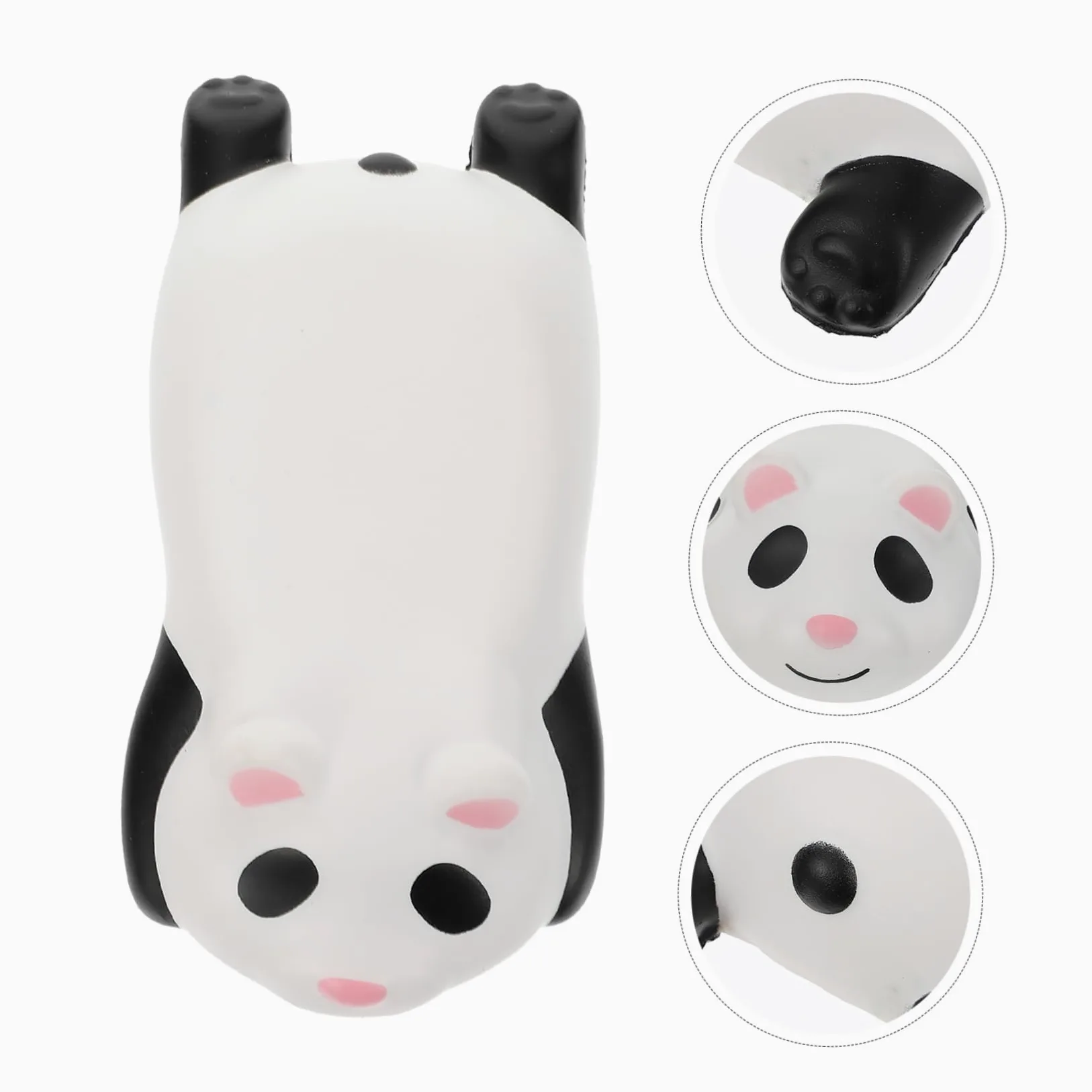 LALAFINA 3pezzi Cuscino Ergonomico Per Polso Forma Di Panda Poggiapolsi Mouse Pu Per Ufficio e Casa Supporto Per Polso Morbido e Leggero Tappetino Mouse Portatile Con Design Carino Per