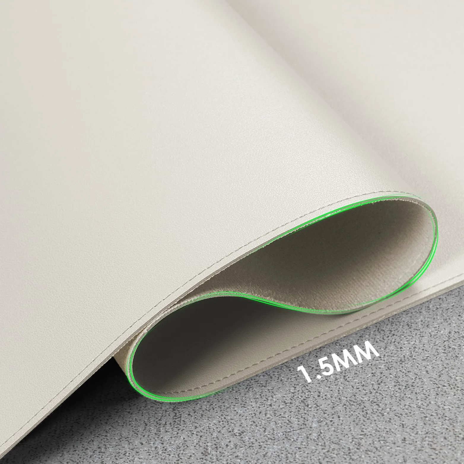 Vicwe Tappetino da Scrivania, 120 x 60 cm in Pelle PU, Antiscivolo, Multifunzionale, Tappetino per Mouse per Ufficio e Laptop, Protettivo per Scrivania per Ufficio/Casa (Bianco)