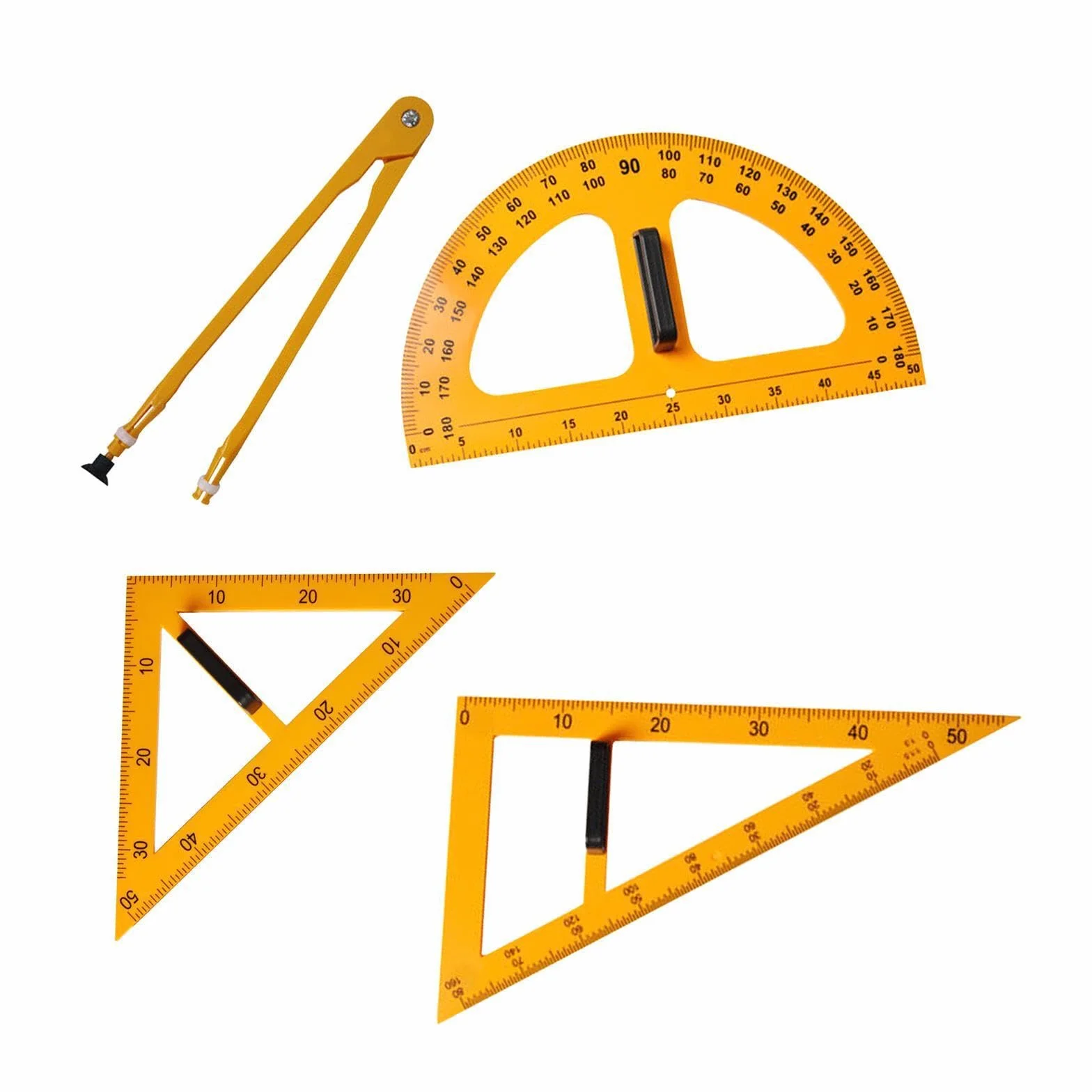 Attrezzatura per matematica e geometria, righello, disegno numerico di grandi dimensioni, ausilio didattico per l'ingegneria, materiale scolastico