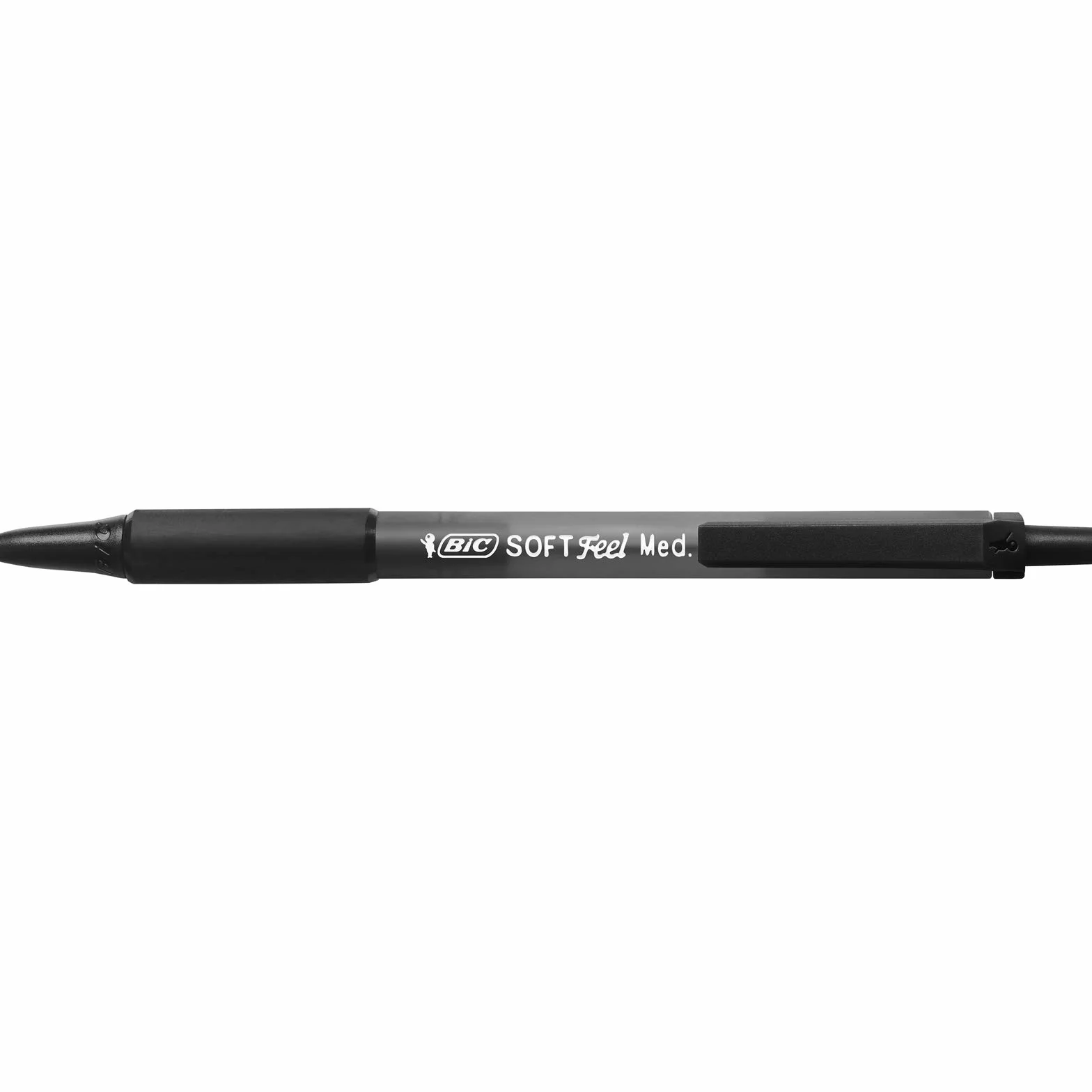 BIC Soft Feel Clic Grip Penne a Sfera a Scatto Punta Media 1.0mm Nero Confezione 36 Pezzi